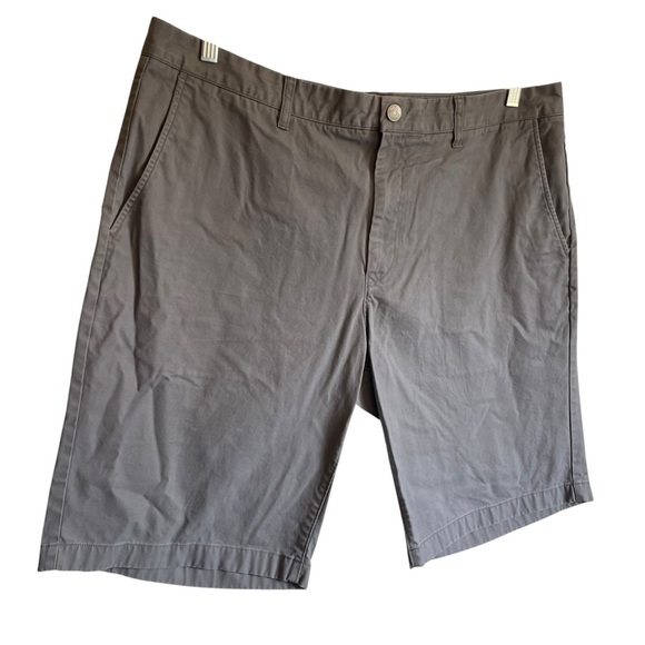 Bonobos Men's Charcoal Flat Front Shorts - Picture 2 of 8
